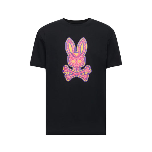 Psycho Bunny Day of The Dead Graphic Tee - Black