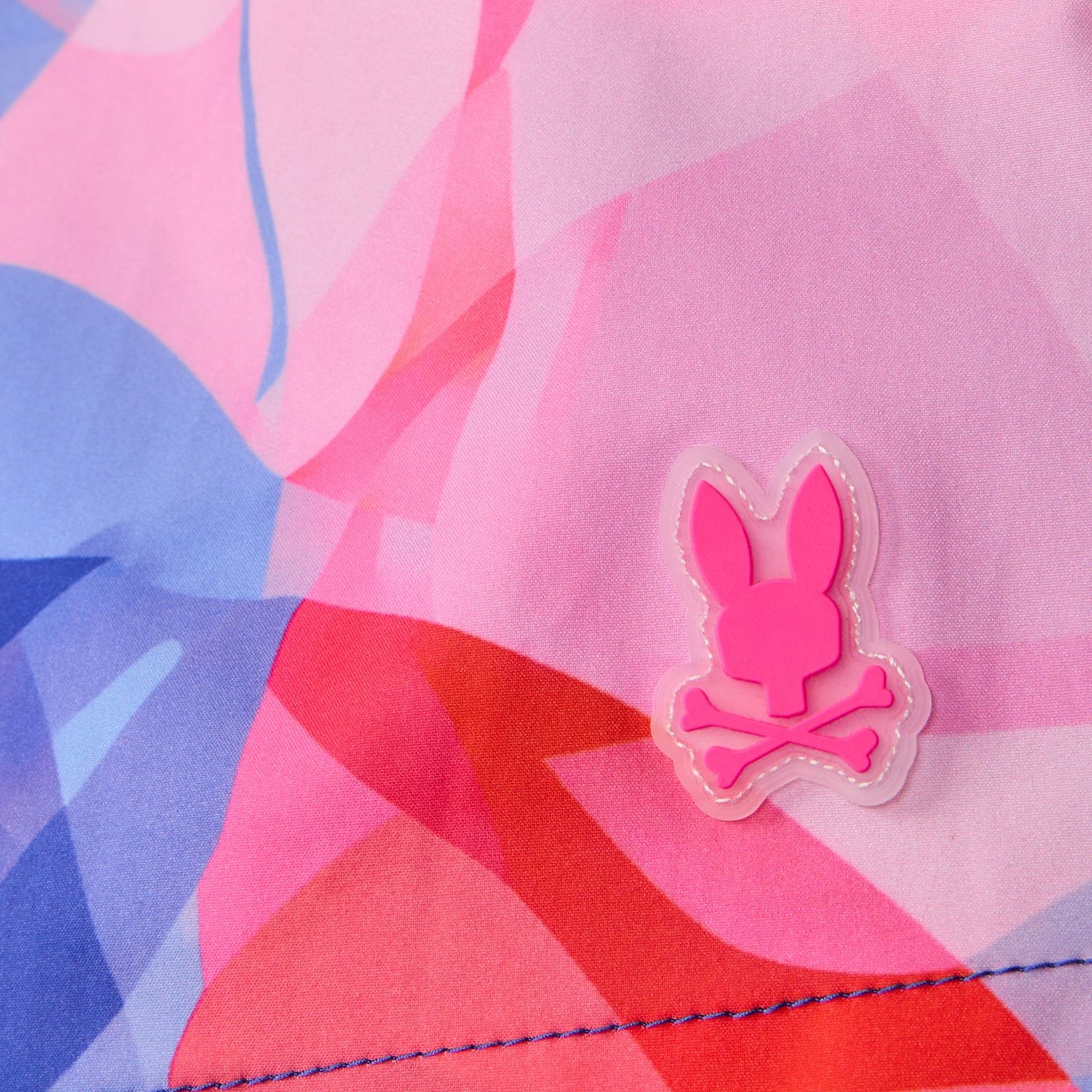 Psycho Bunny Kids Norridge All Over Print Swim Trunk - Pink Glow