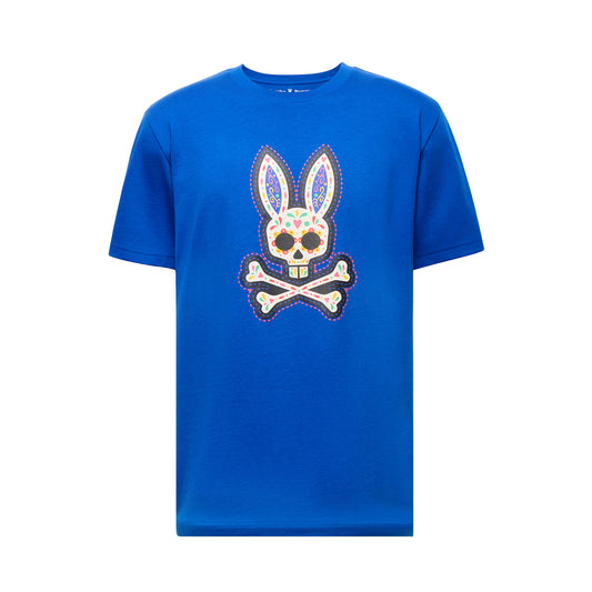 Psycho Bunny Day of The Dead Graphic Tee - Sapphire