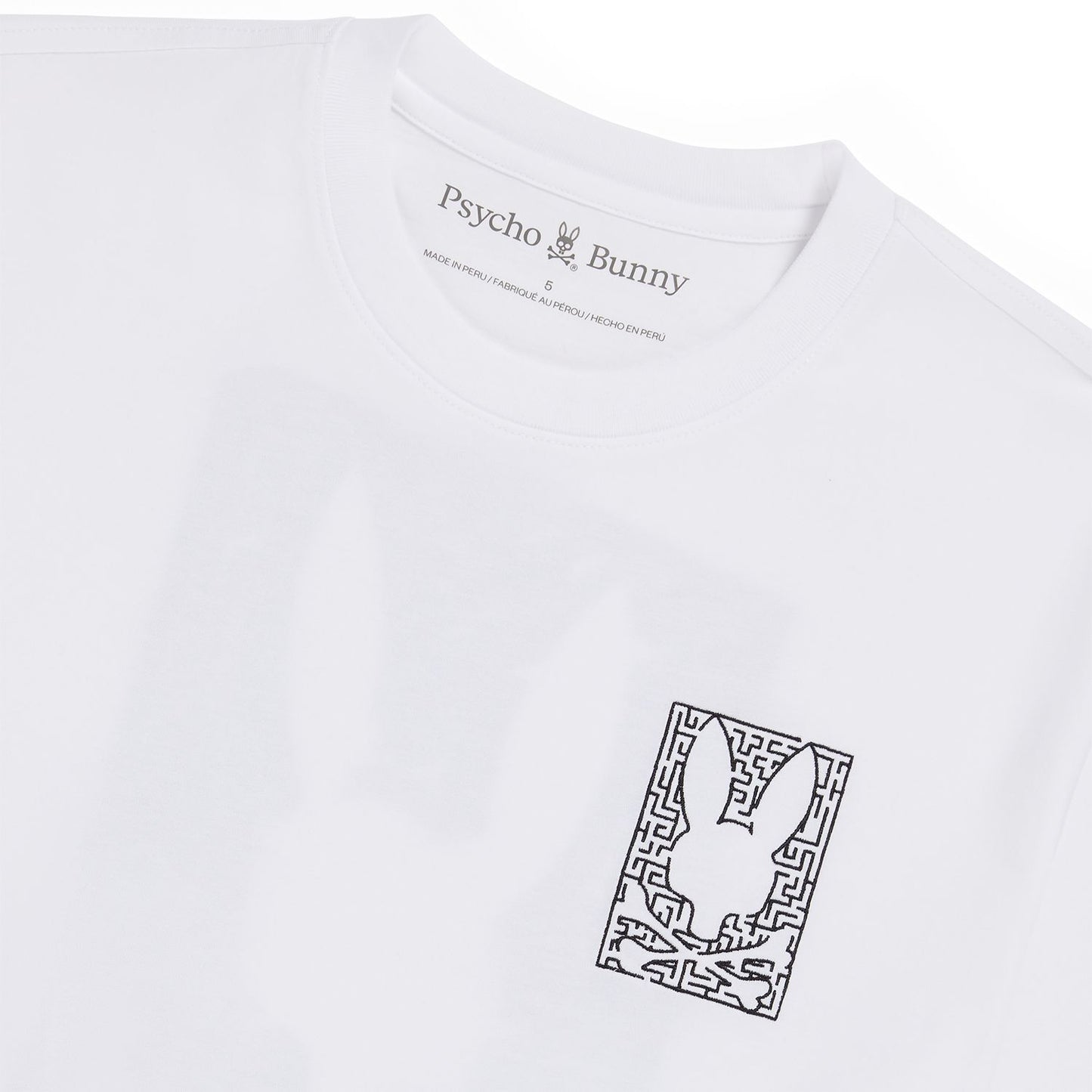 Psycho Bunny Mens Pisani Graphic Tee - White