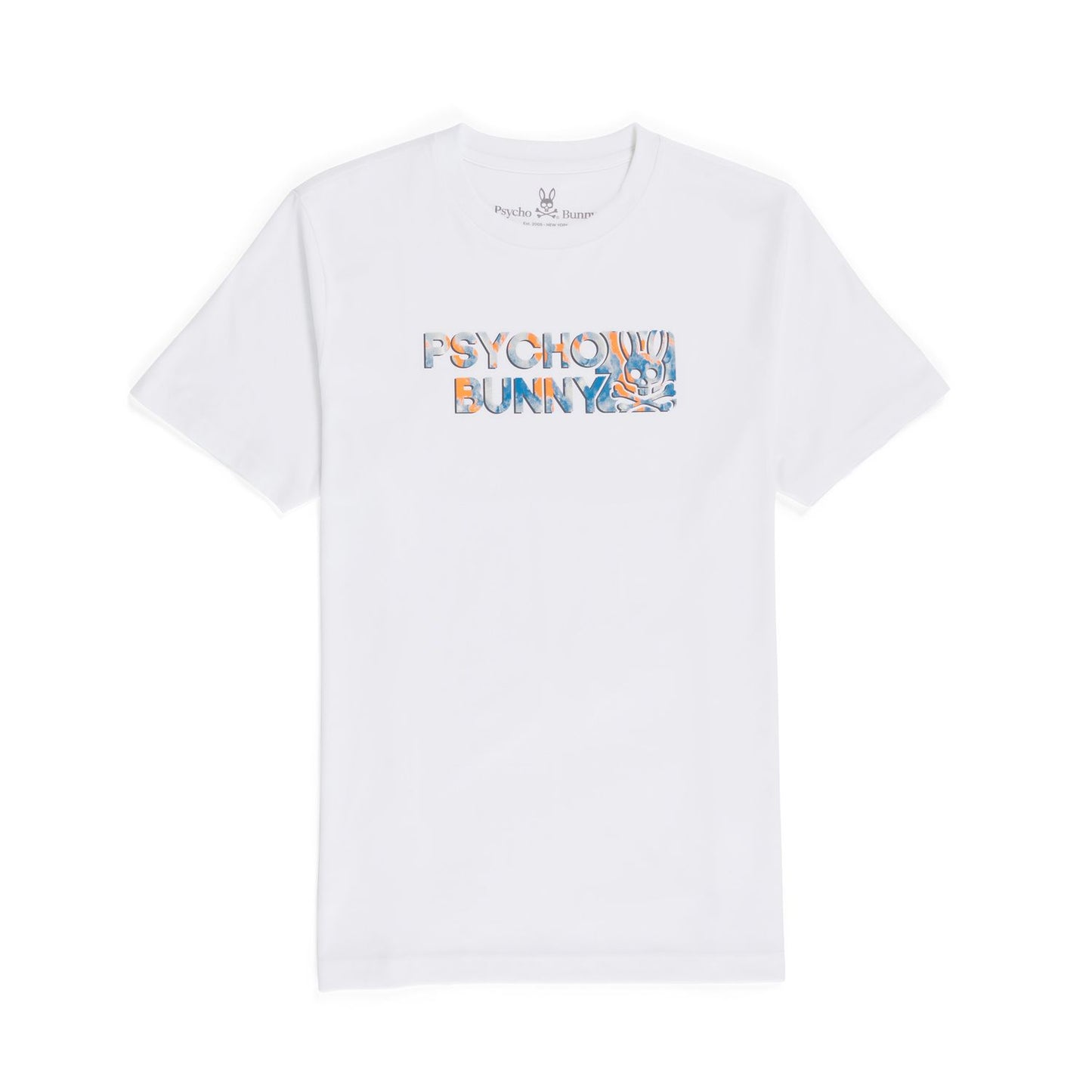 Psycho Bunny Mens Meyer Graphic Tee - White