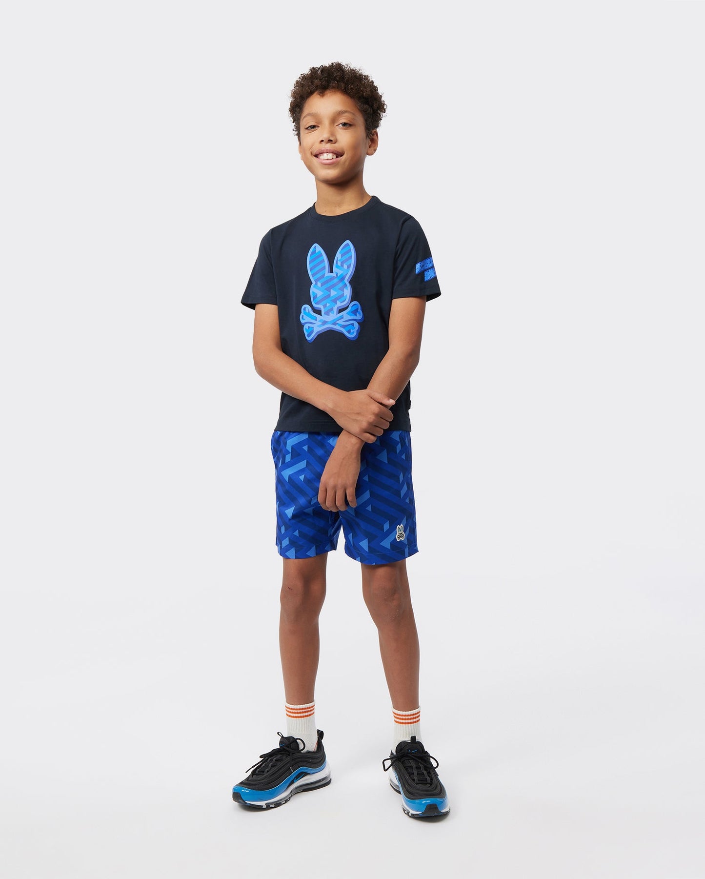 Psycho Bunny Kids Pisani Graphic Tee - Navy/Blue