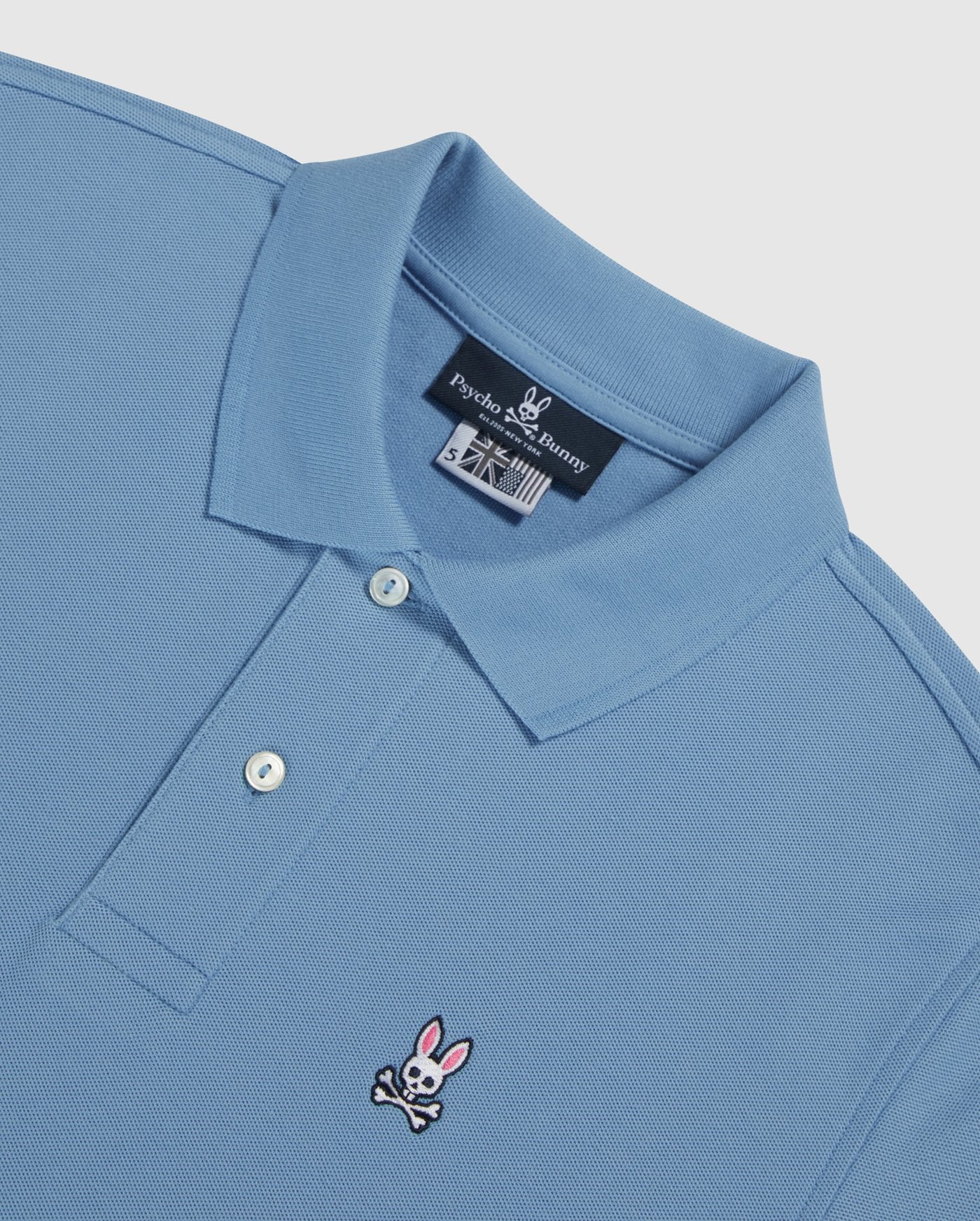 Psycho Bunny Mens Classic Polo - Summer Sky