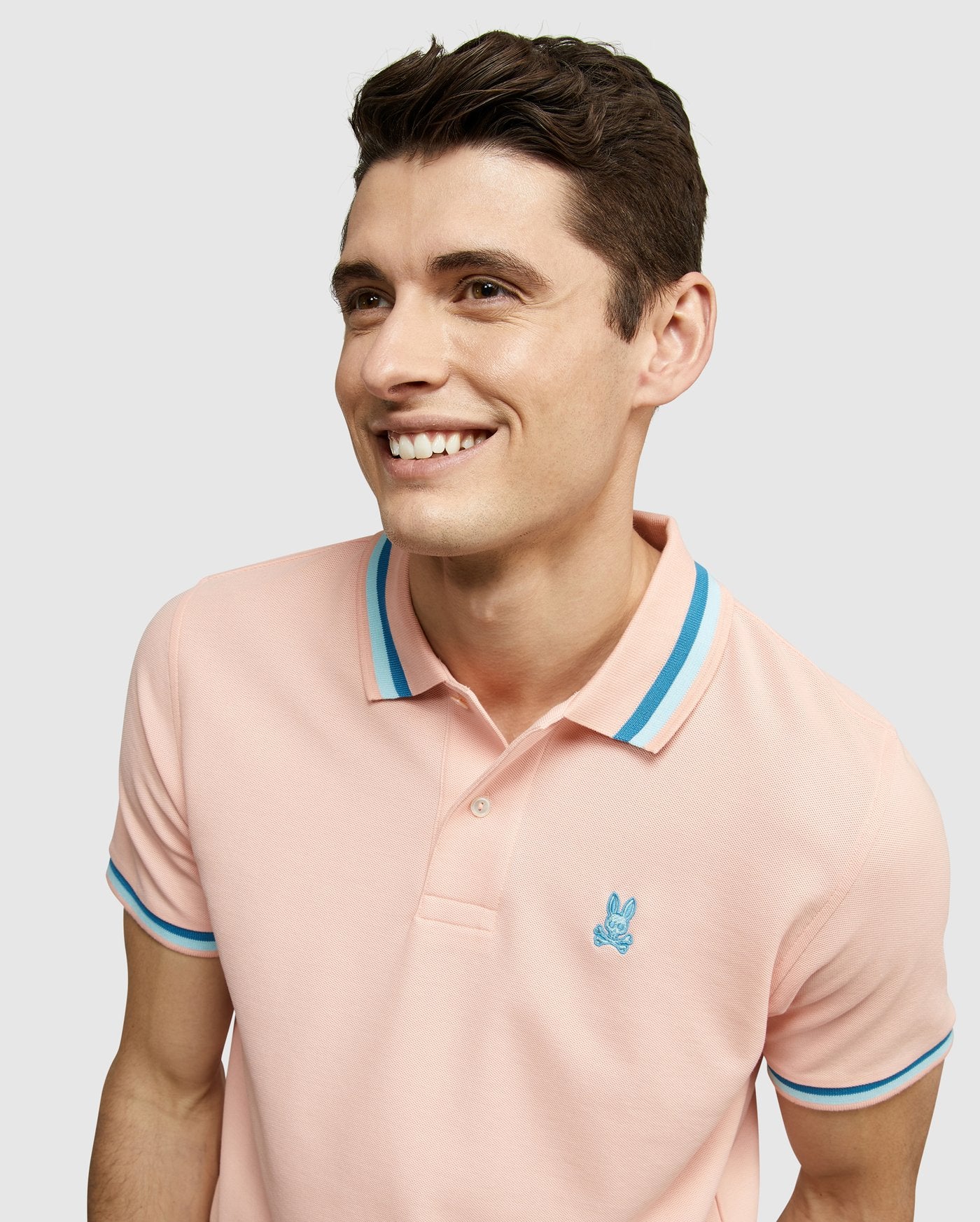 Psycho Bunny Mens Griston Polo - Fresco Pink
