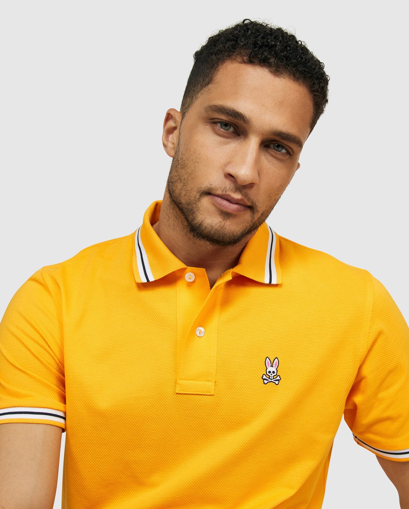 Psycho Bunny Mens Cranworth Sport Polo - Marigold