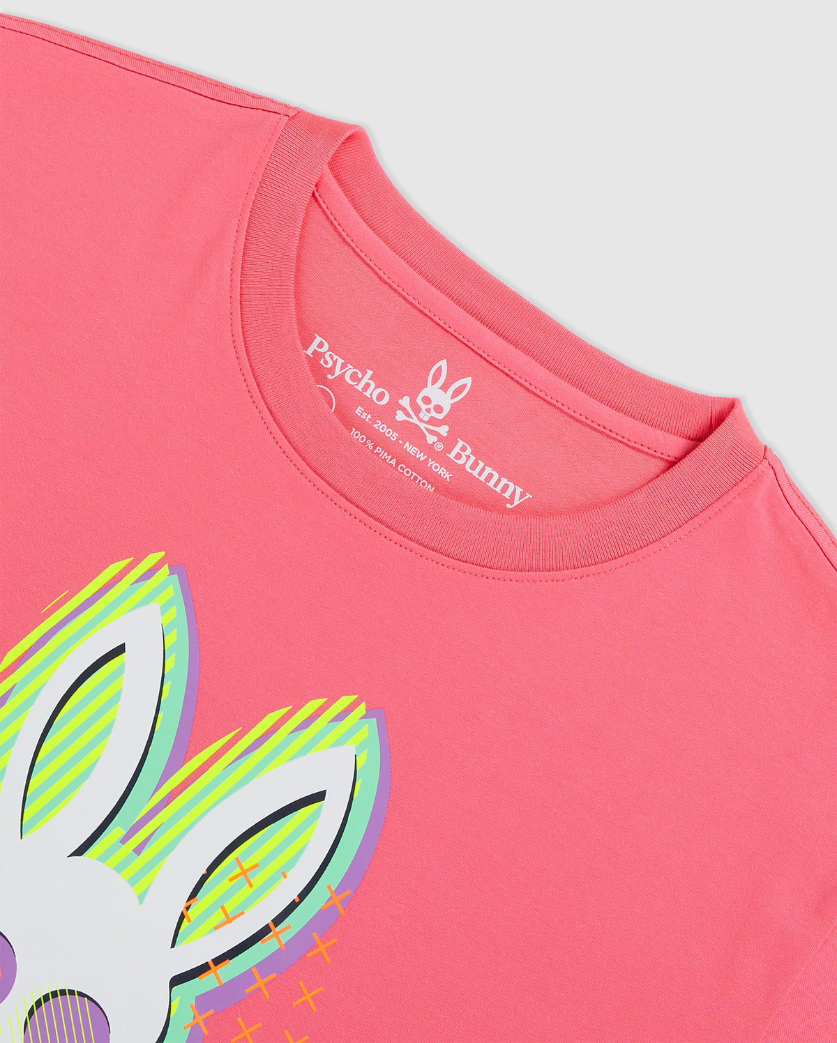 Psycho Bunny Mens Ethan Deco Bunny Tee - Rose Quartz