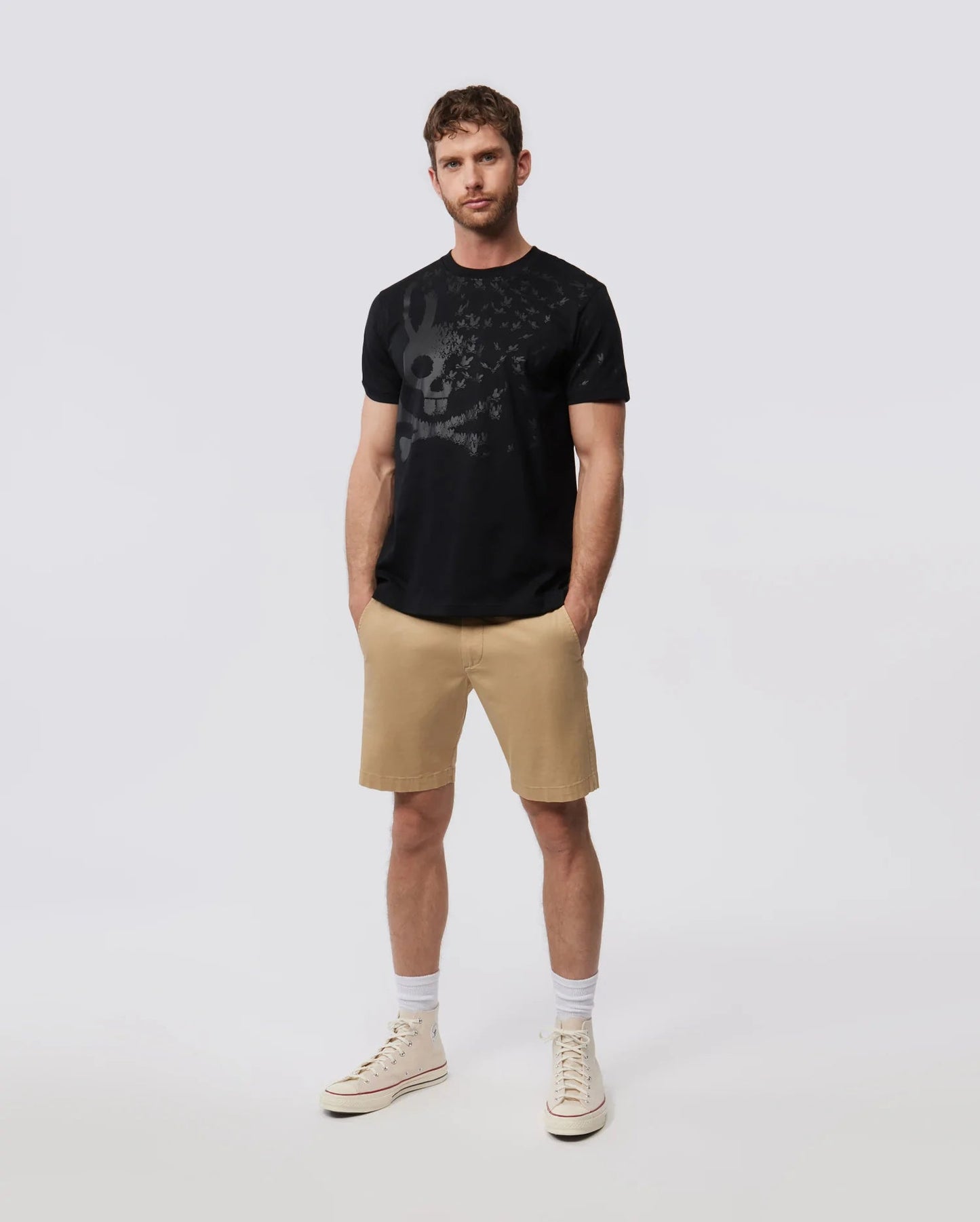 Psycho Bunny Mullen Graphic Tee - Black