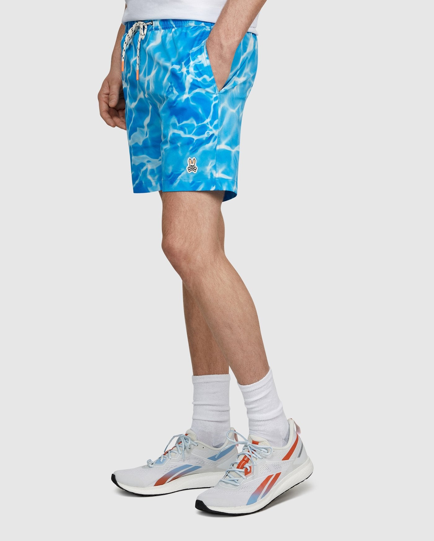 Psycho Bunny Mens Sea Salter Swim Trunks - Electric Blue