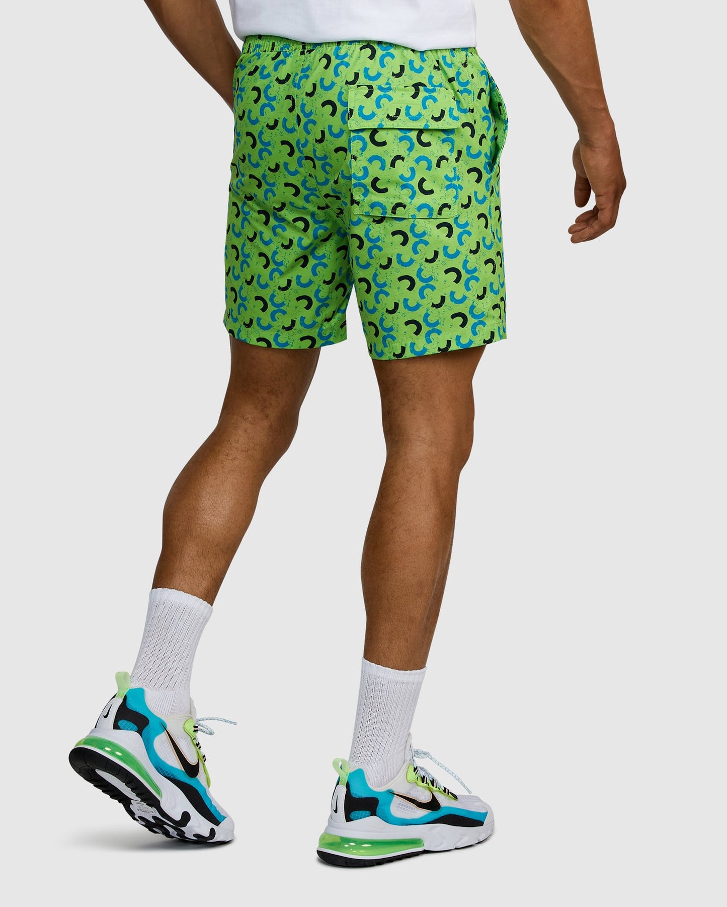 Psycho Bunny Mens Shingle Swim Trunks - Green Gecko