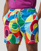 Psycho Bunny Mens Darwin Swim Shorts - Seaport Blue