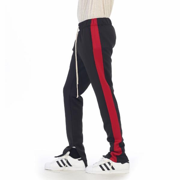 EPTM Techno Track Pants in Black/Red