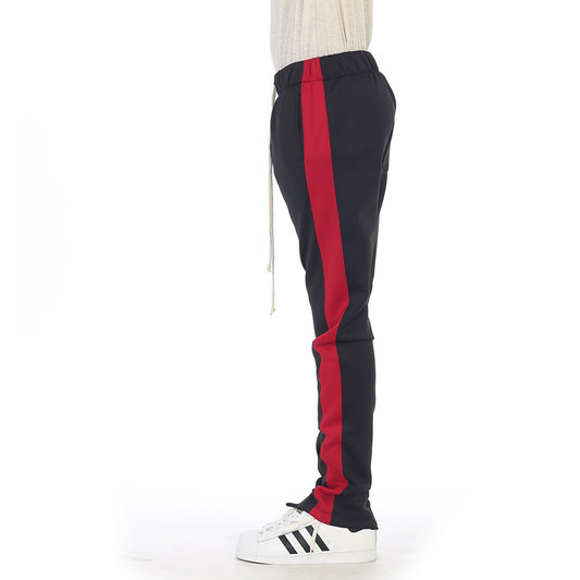EPTM Techno Track Pants in Black/Red