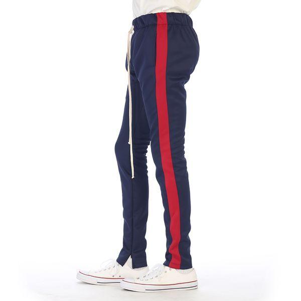 EPTM Track Pants in Navy/Red