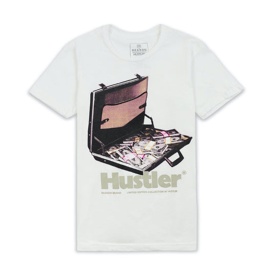 Reason Hustler Briefcase Tee - White