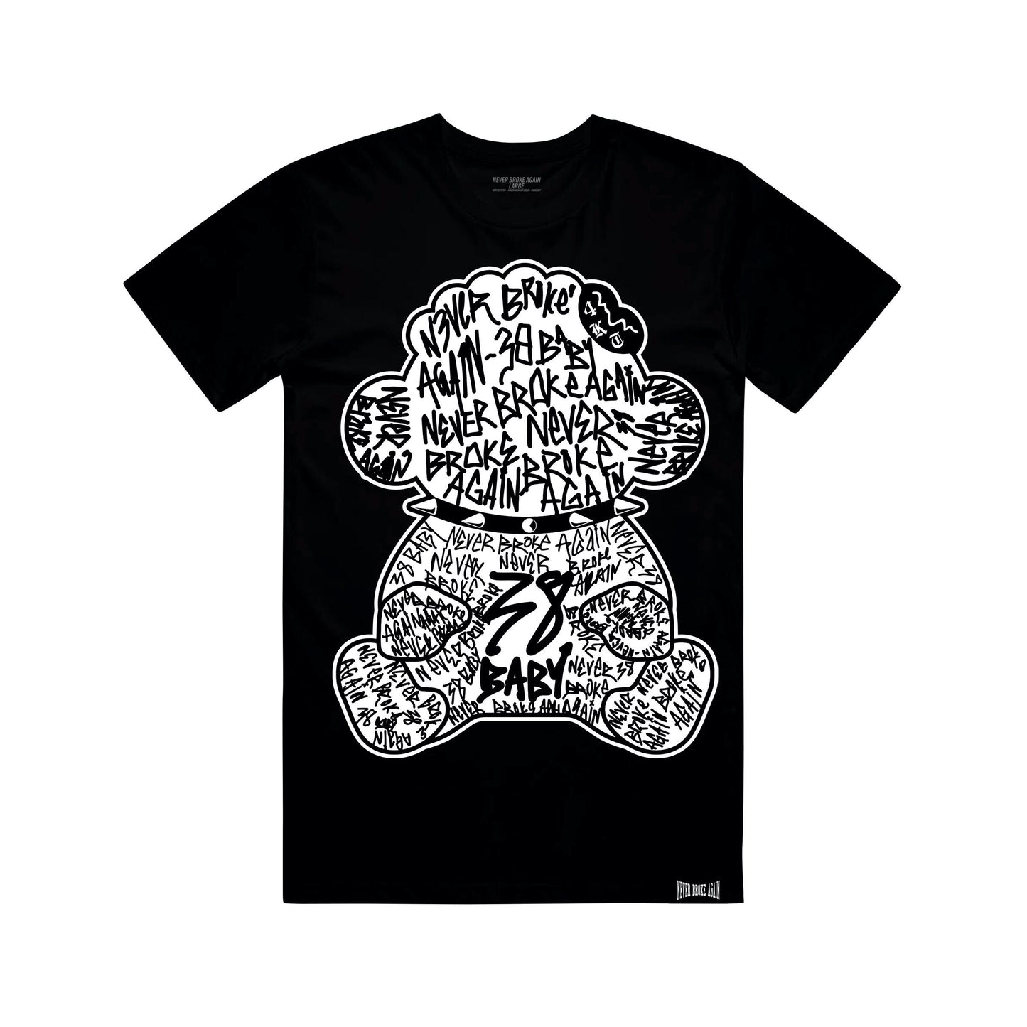 NBA Young Boy Monkey Tag Tee in Black