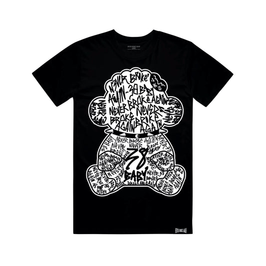 NBA Young Boy Monkey Tag Tee in Black