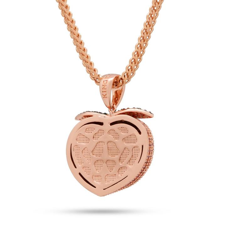 King Ice The Peach Emoji Necklace