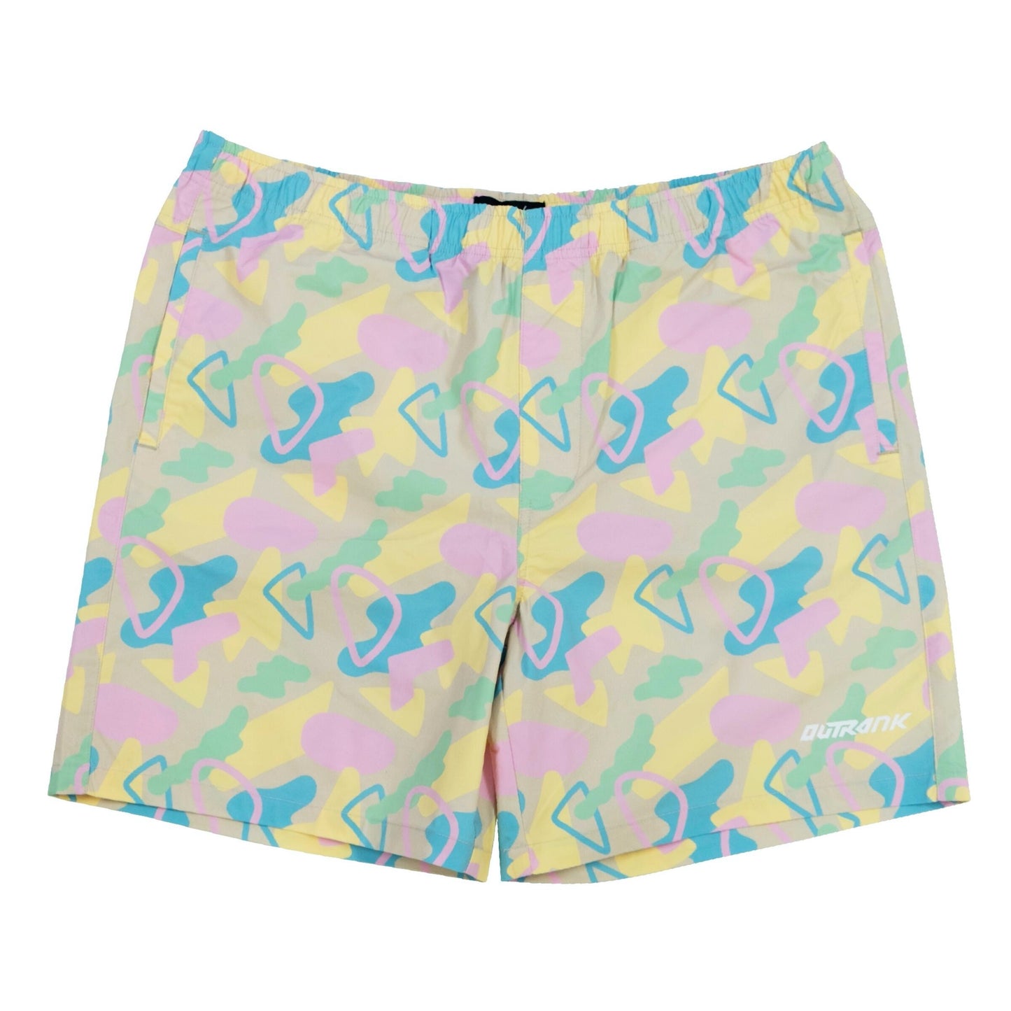 Outrank Bread Winners Nylon Shorts in Cream