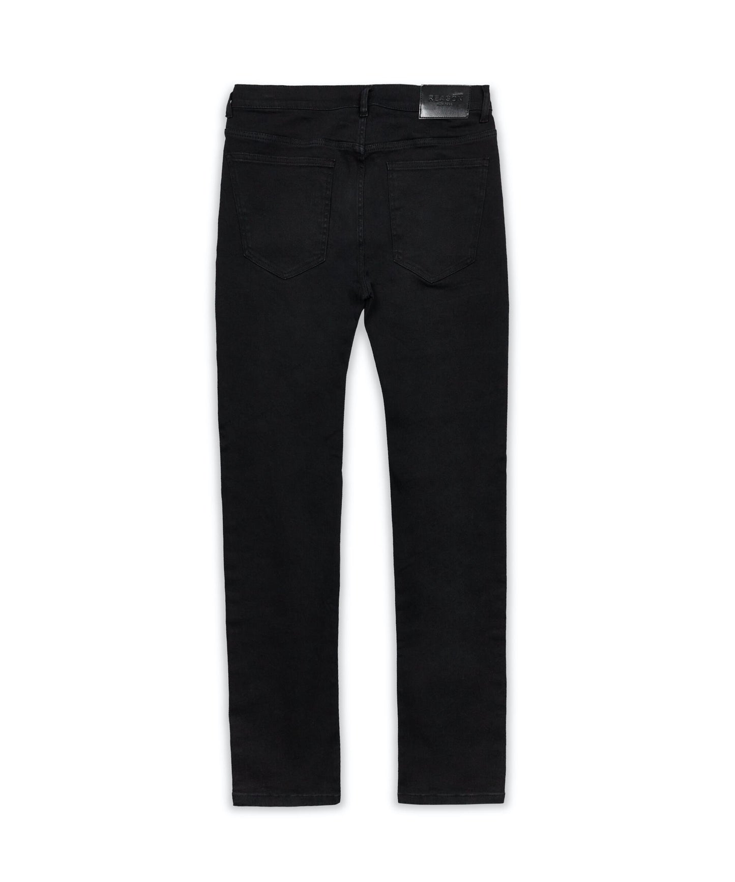 Reason Huntington Ripped Slim Denim in Black