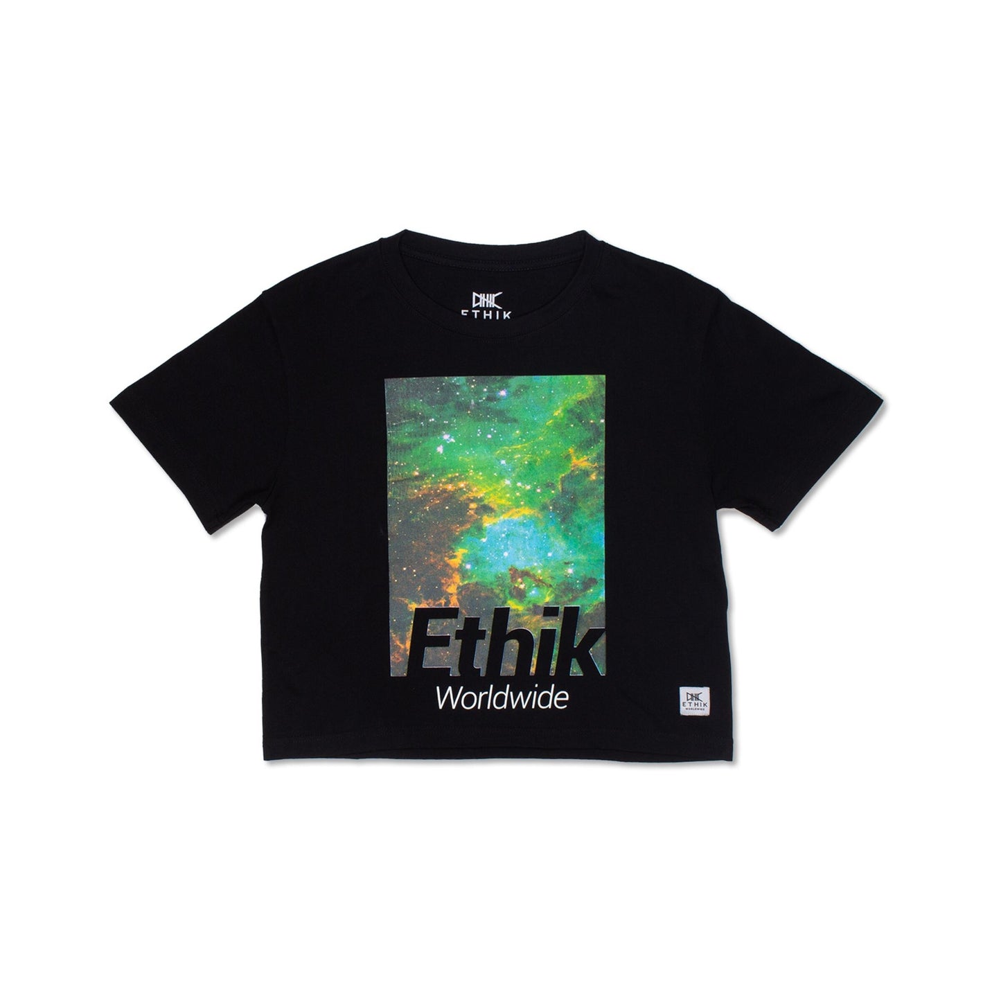Ethik Galaxy Womens Crop Top Tee