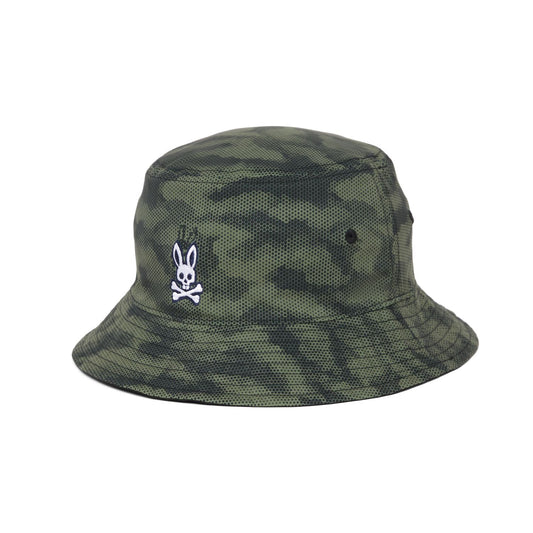 Psycho Bunny Rockaway Reversible Bucket Hat - Black/Camo