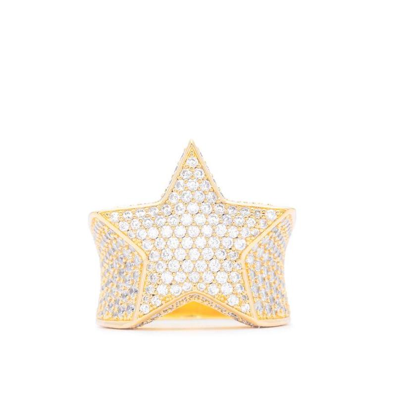 Gold Gods Diamond Star Ring