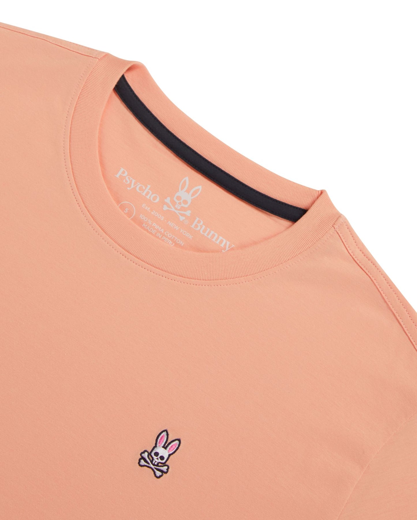 Psycho Bunny Mens Classic Crew Neck Tee - Fresco Pink