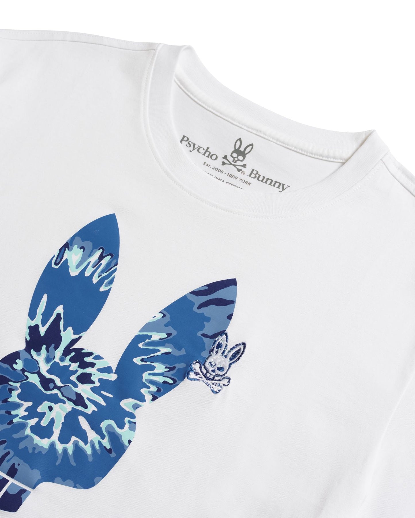 Psycho Bunny Mens Cranwich Graphic Tee - White