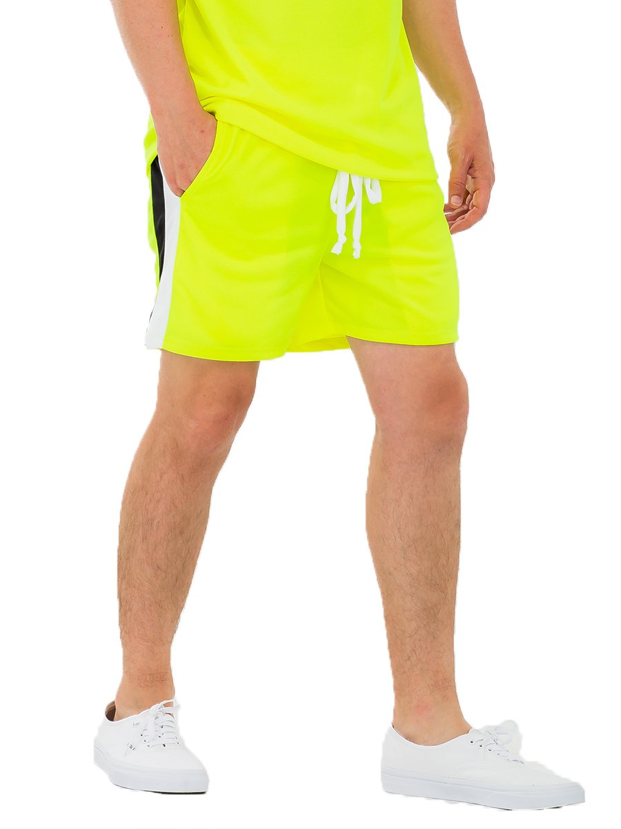 WEIV Neon Dual Stripe Shorts
